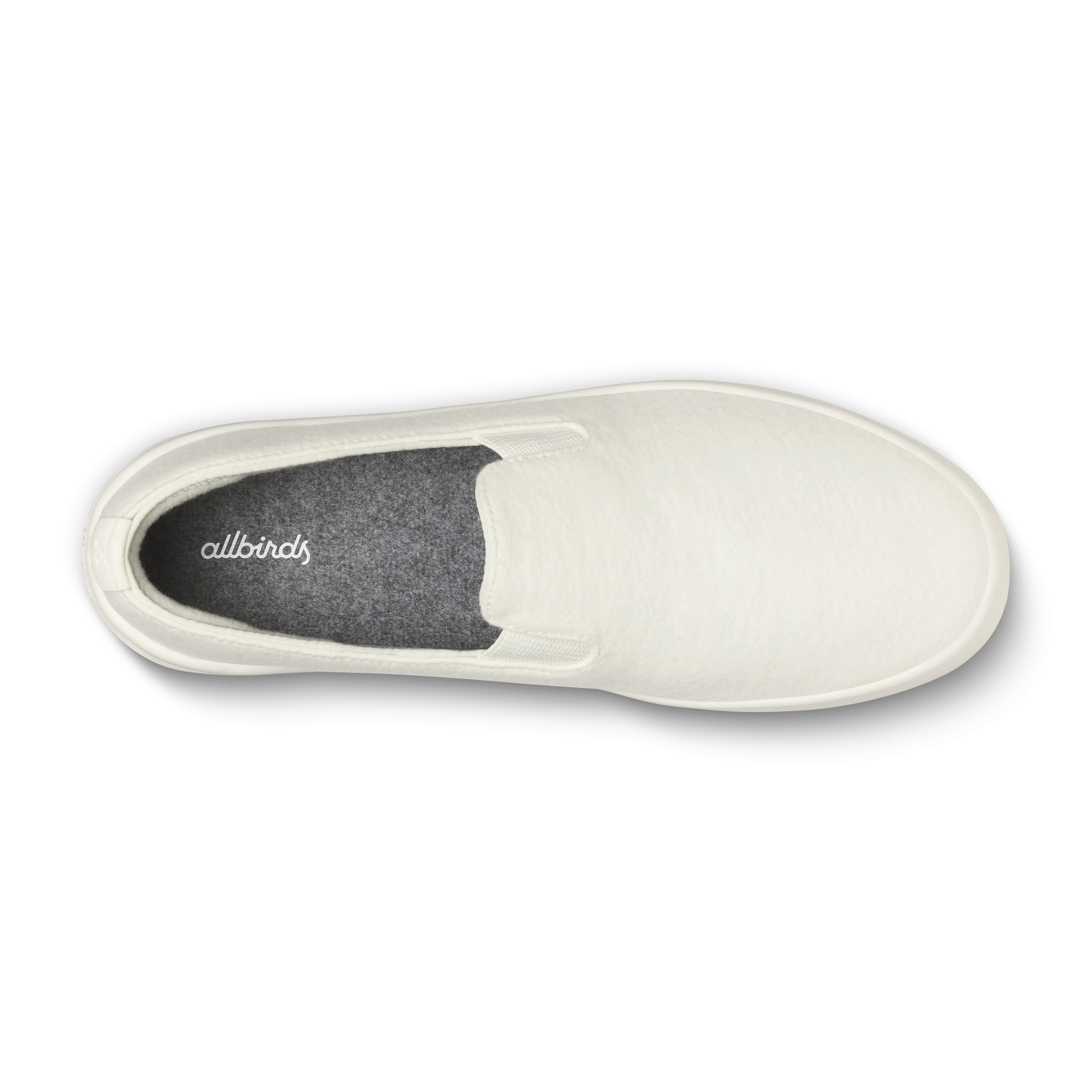 Men's Wool Cruiser Slip On - Natural White (Natural White Sole) Low Fit Shoes Slip Into Ease