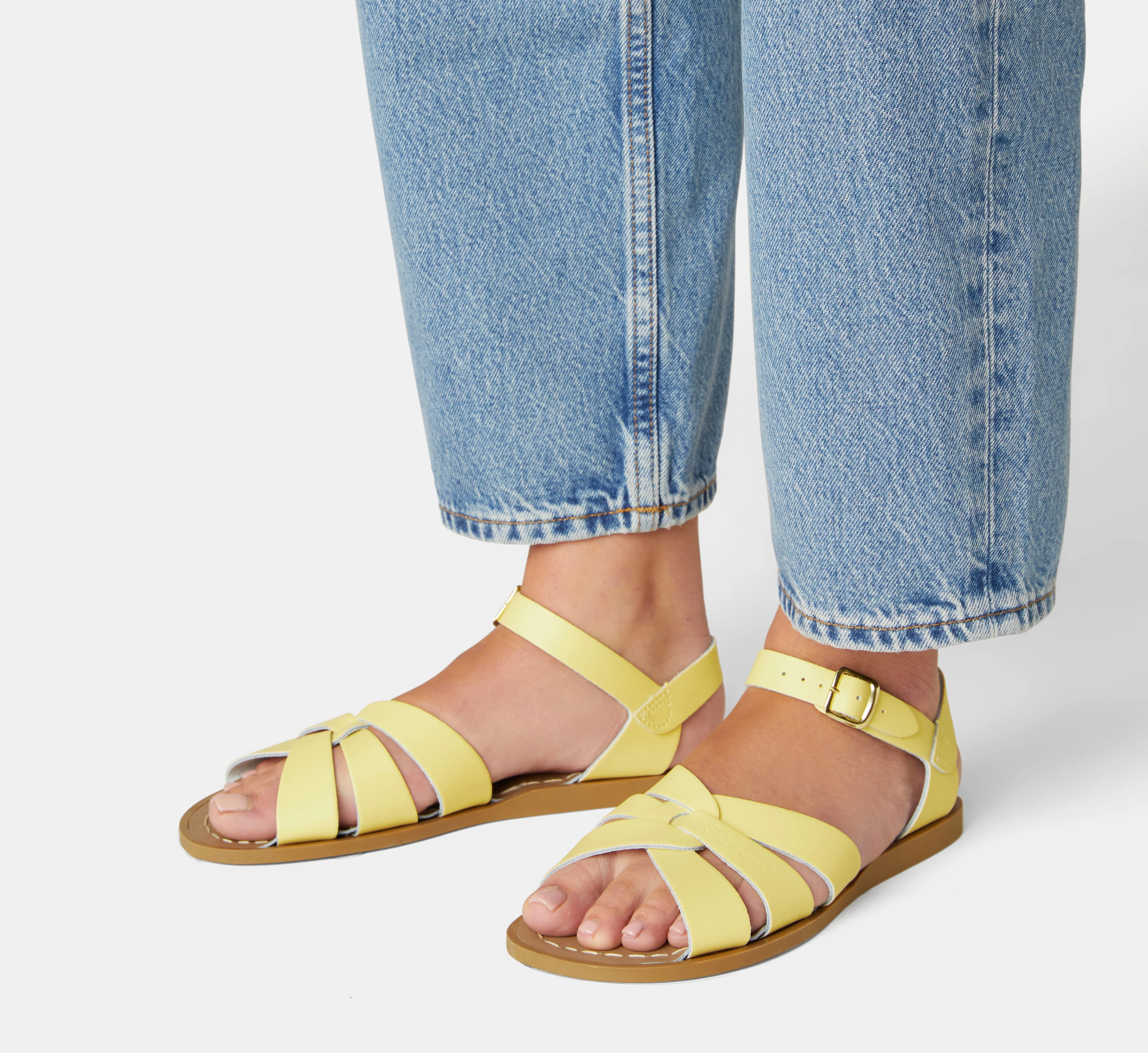 Original Butter Yellow Womens Sandal Sandy Path Relaxing Flats