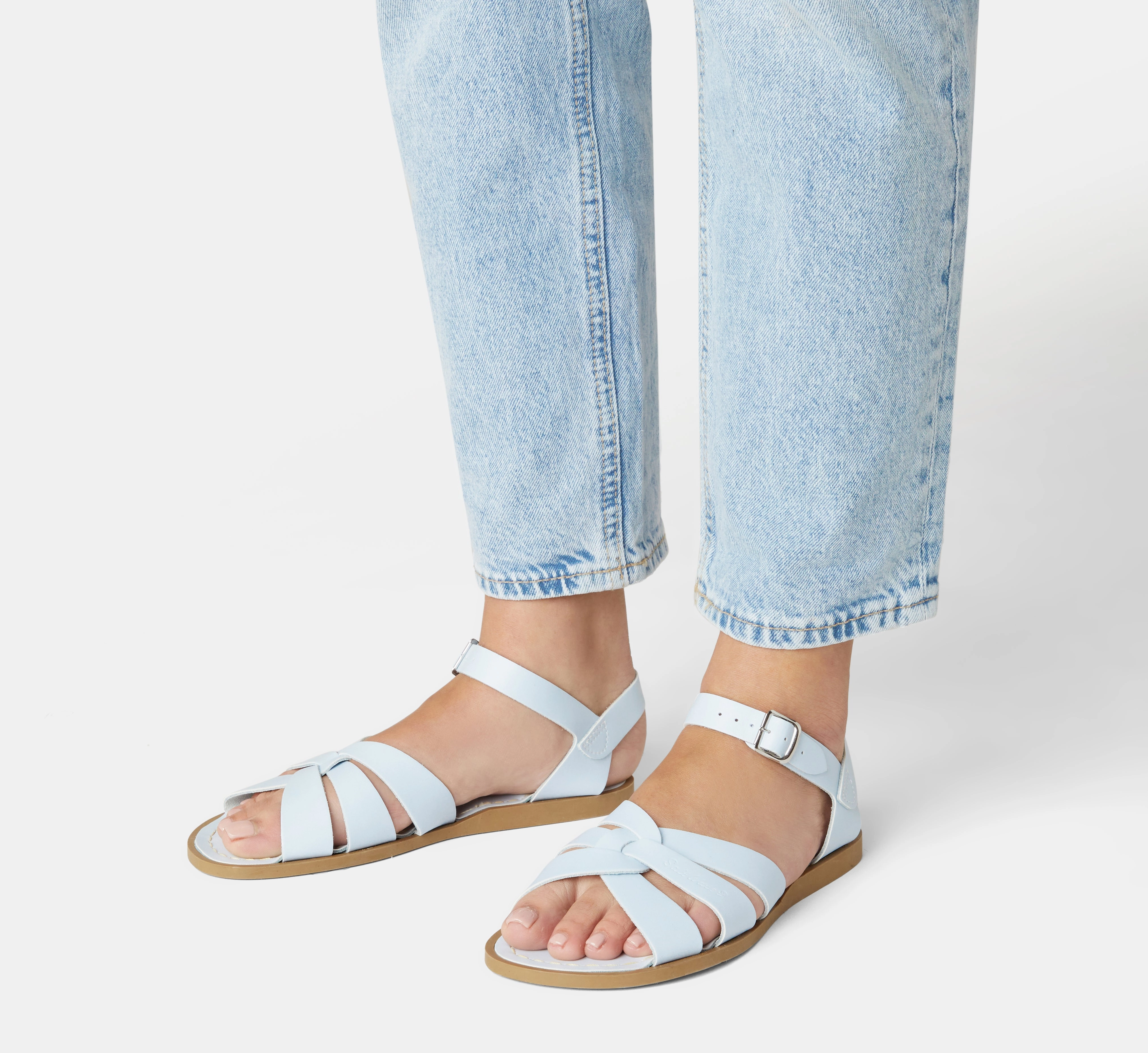 Breathable Summer Footwear Original Light Blue Womens Sandal