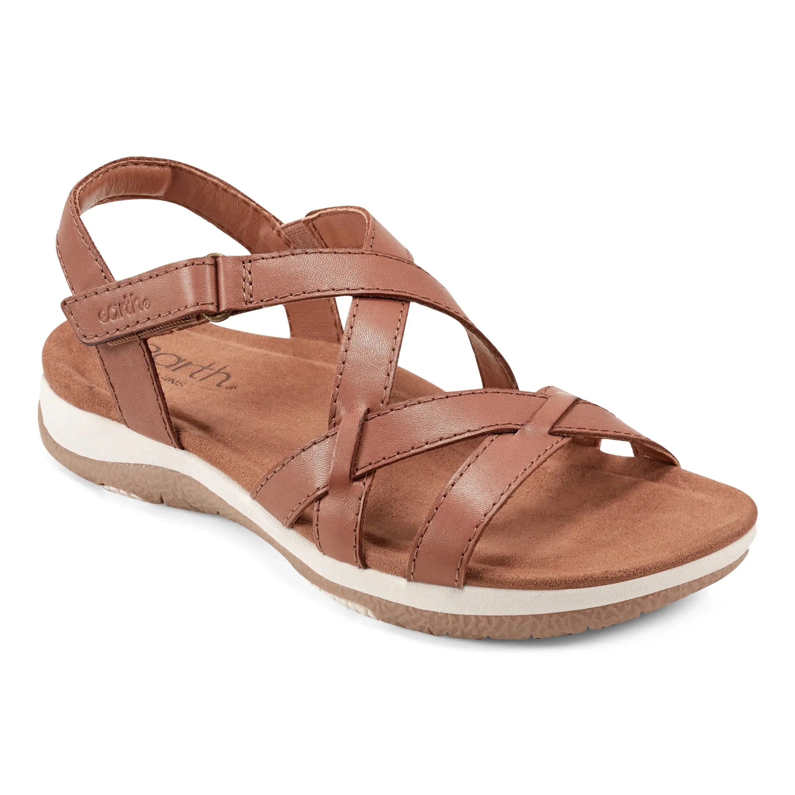 Padded Sterling Casual Strappy Round Toe Flat Sandals