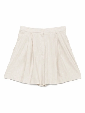 Cruz Linen Short in Natural yoga clothes