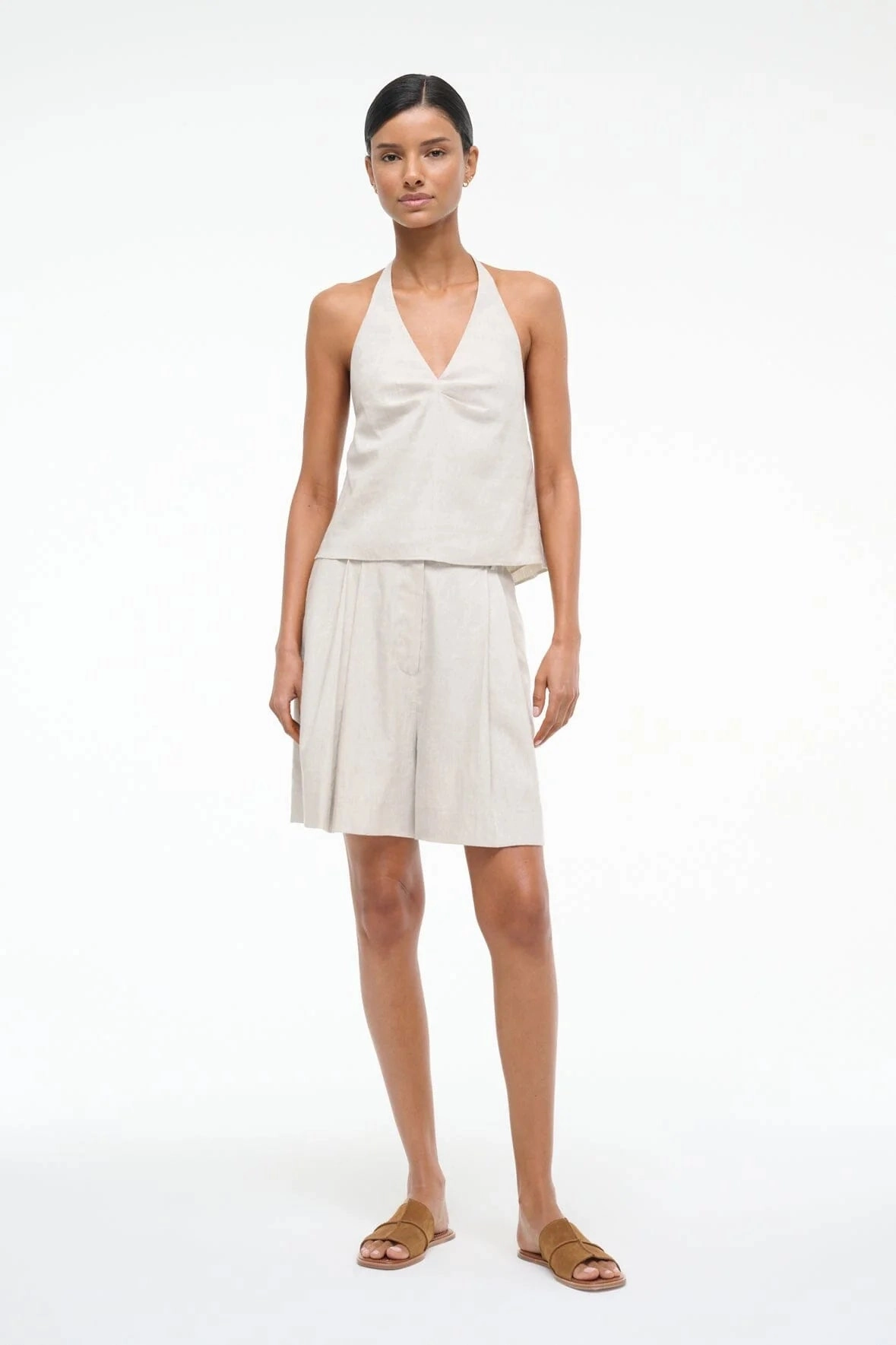 Comfortable Wear Cruz Linen Short in Natural