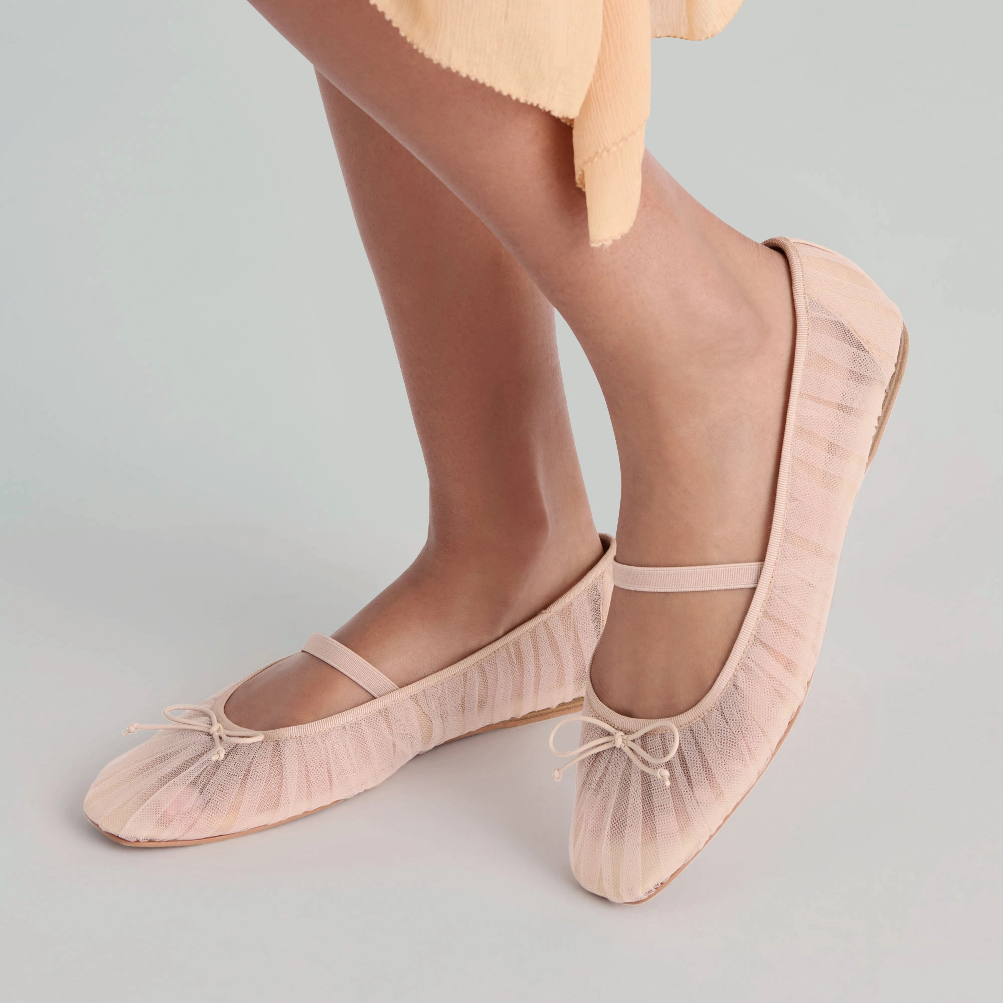 RAEVEN BALLET FLATS PRALINE TULLE Party Style Dressy Footwear