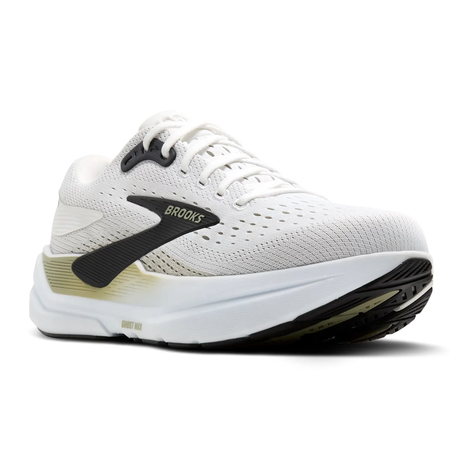 Warm Core british retro Brooks Ghost Max 3 Running Shoe (Men) - Bright White/Tea/Black