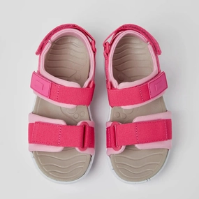 Camper Kids WOUS Pink Sandals Tensile Fiber Upper