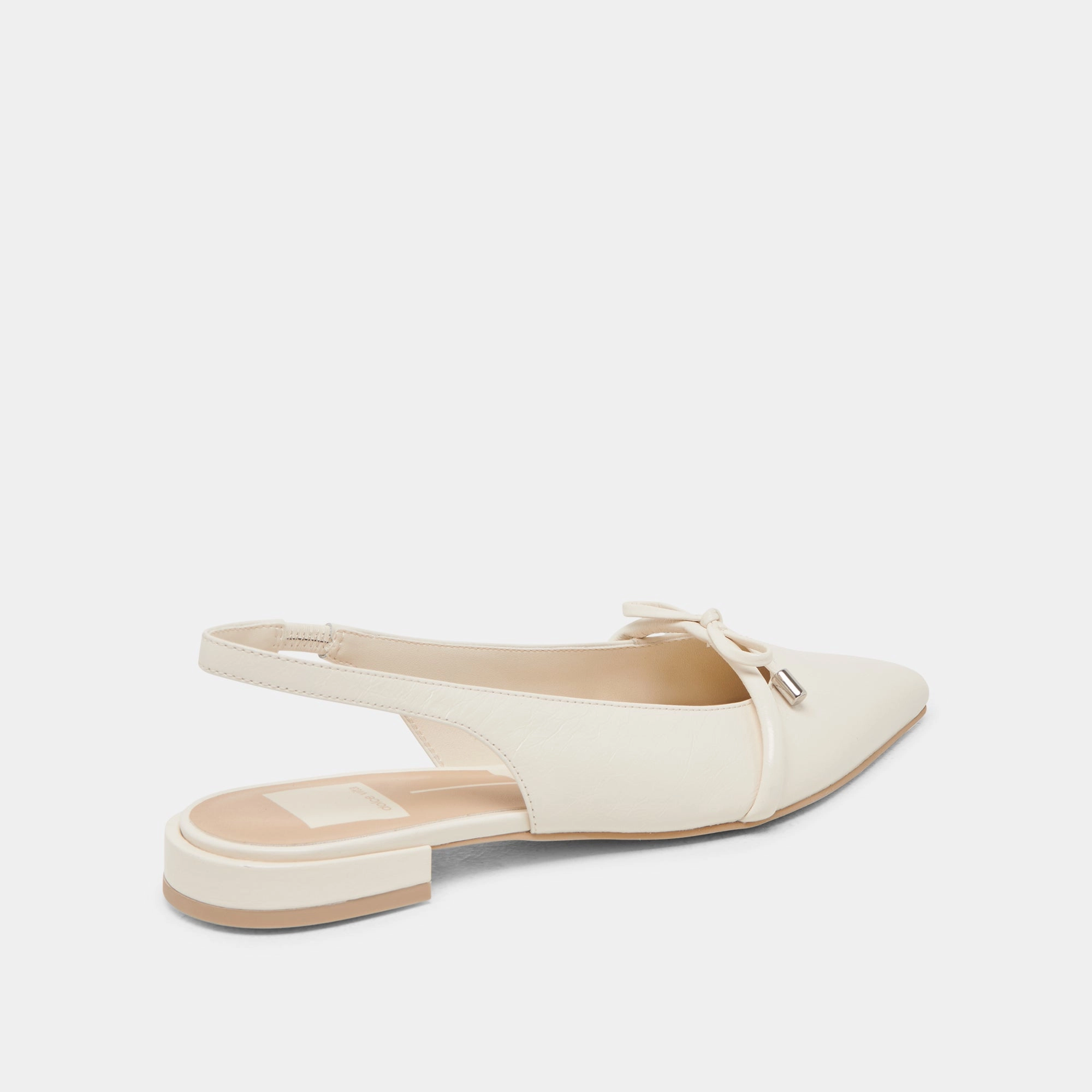 Soft Power PAYGE FLATS OFF WHITE CRINKLE PATENT