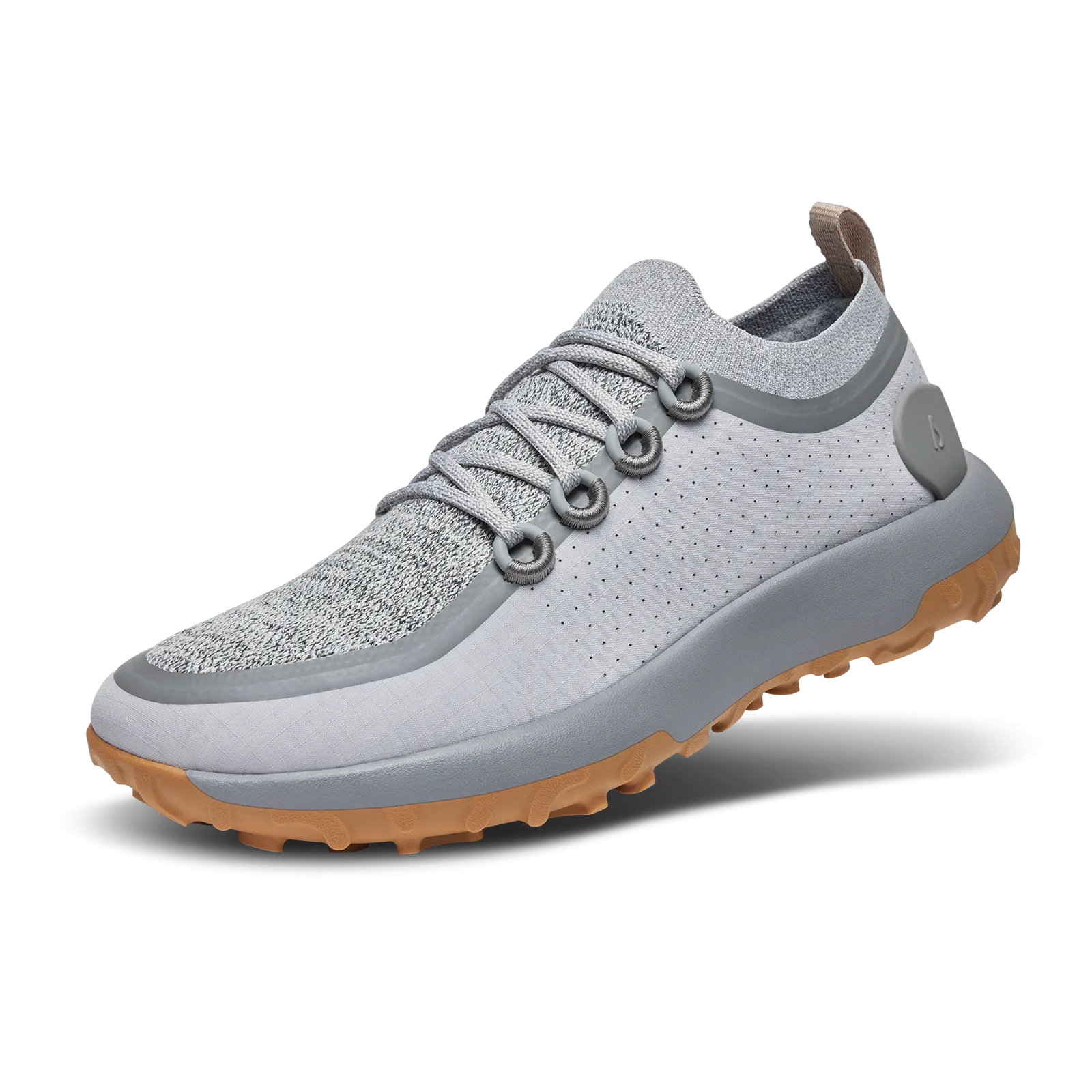 Women's Trail Runner - Medium Grey (Rugged Khaki Sole) - 1 All-Weather Design