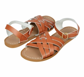 Retro Tan Womens Sandal Simple Entry