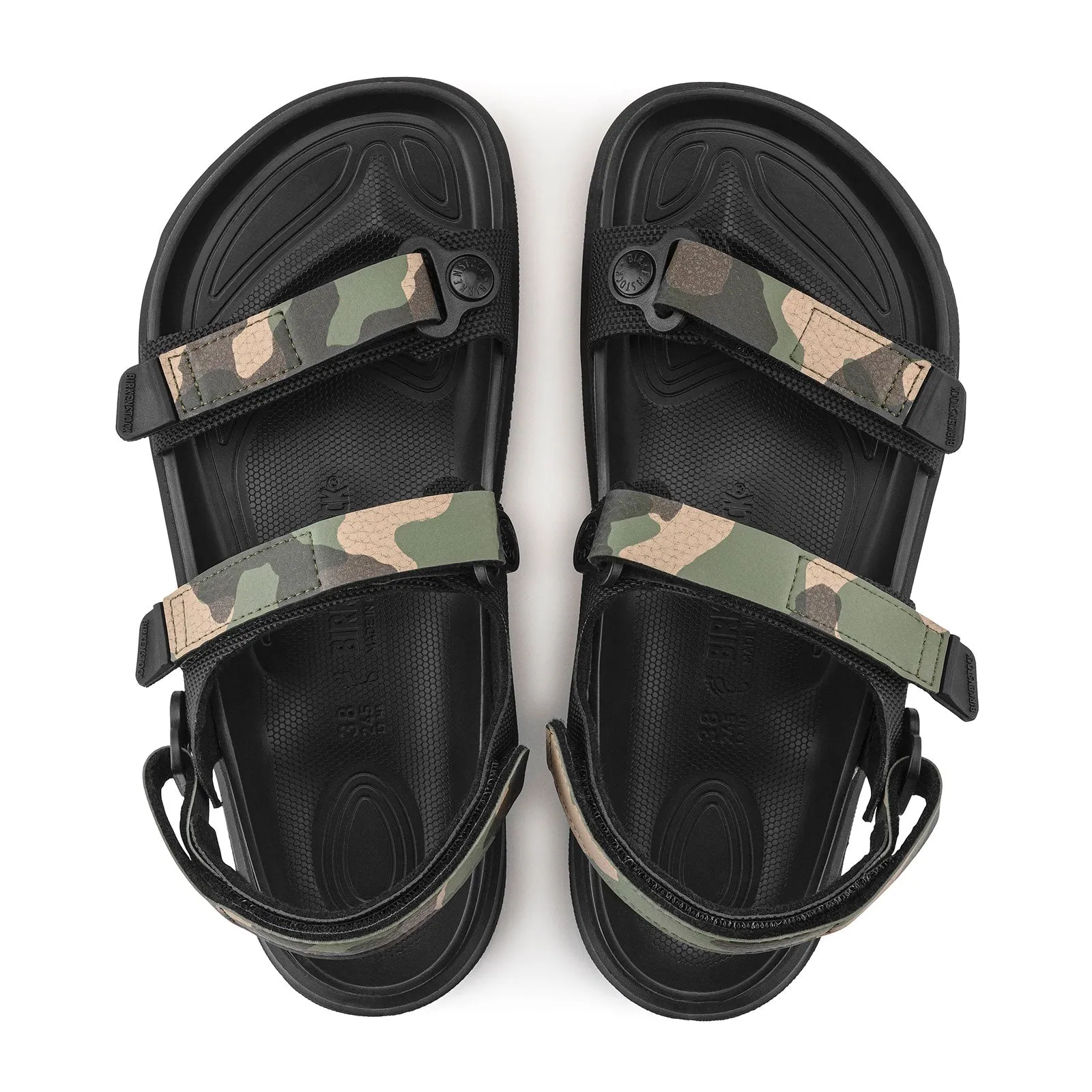 Italian Cut Daily Professional Birkenstock Kalahari Backstrap Sandal (Women) - Black/Camo Birko-Flor Futura