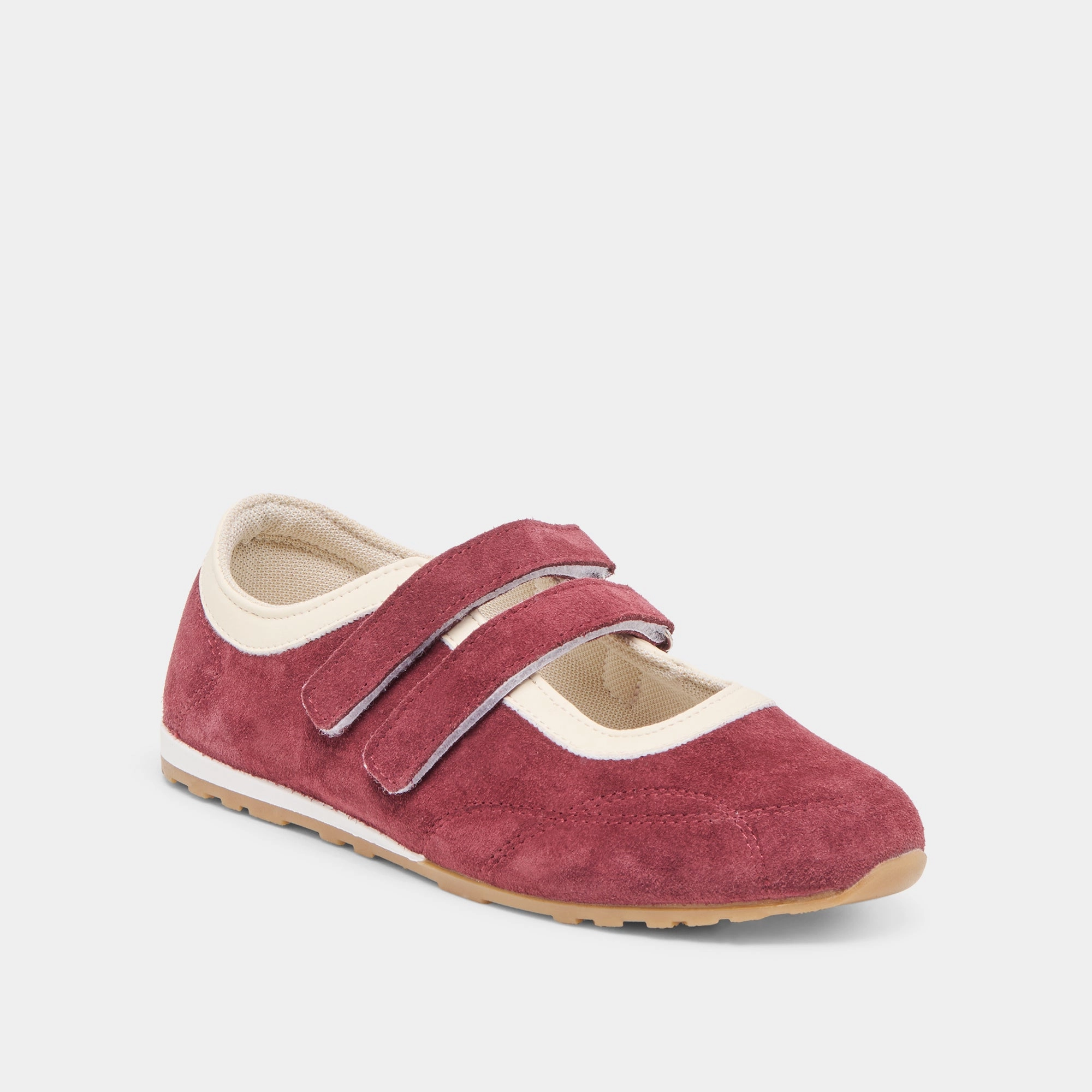 Comfortable Design SWAN SNEAKERS BURGUNDY SUEDE