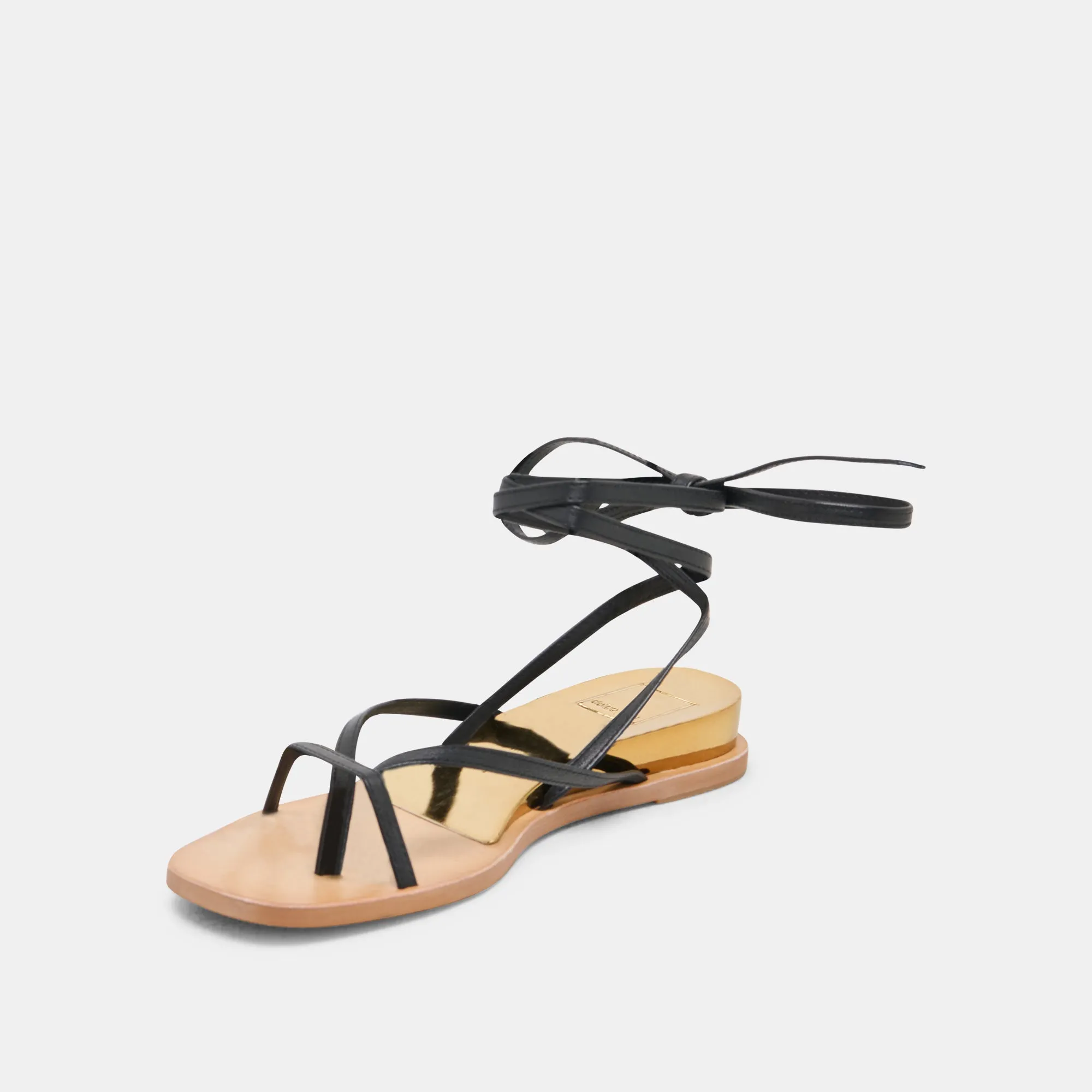 RUDIE SANDALS BLACK LEATHER Zero drop