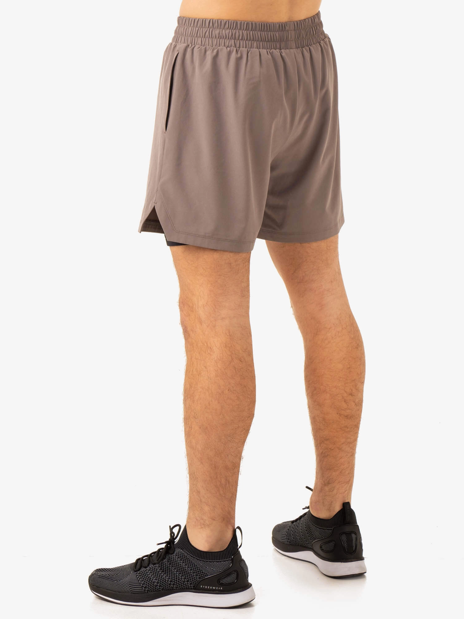 Festival Air ZeroWaste Production Pursuit 2 In 1 Training Shorts - Taupe