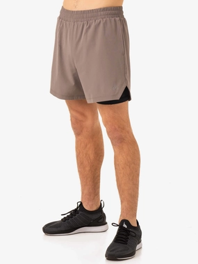 Screen Core Pursuit 2 In 1 Training Shorts - Taupe