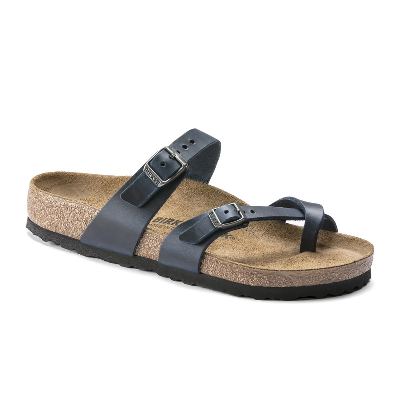 Birkenstock Mayari Sandal (Women) - Blue Oiled Leather Jewelry Launch
