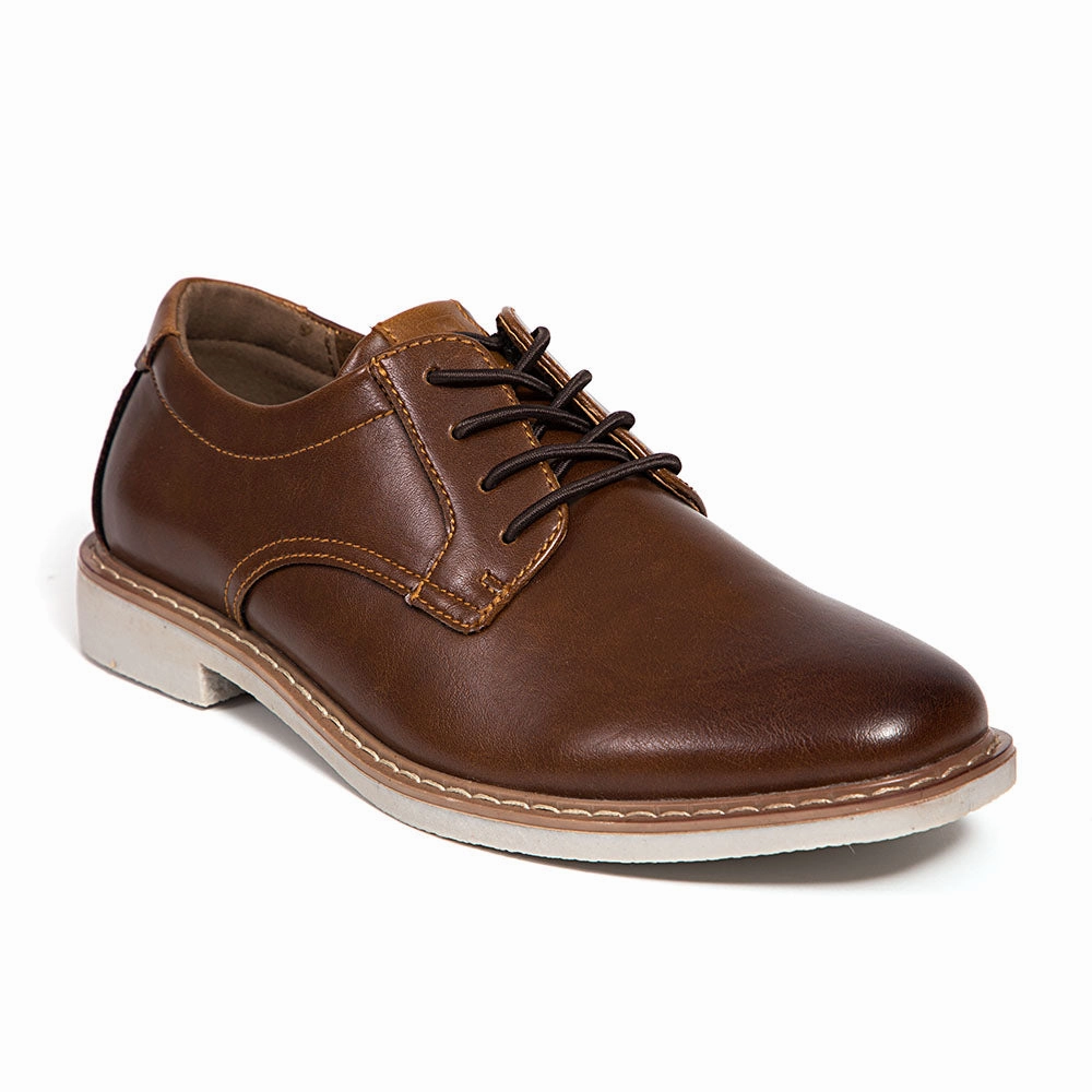 Luxe Detail Urban Executive Professional Oxfords Kids' Marco Jr. in Brown