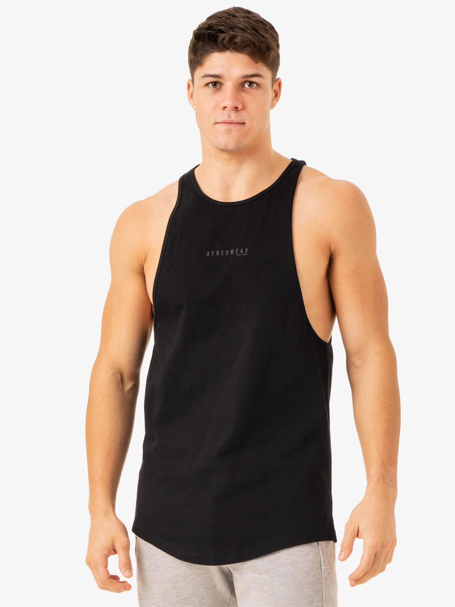 Pursuit Baller Tank - Black AdjustableWaistband