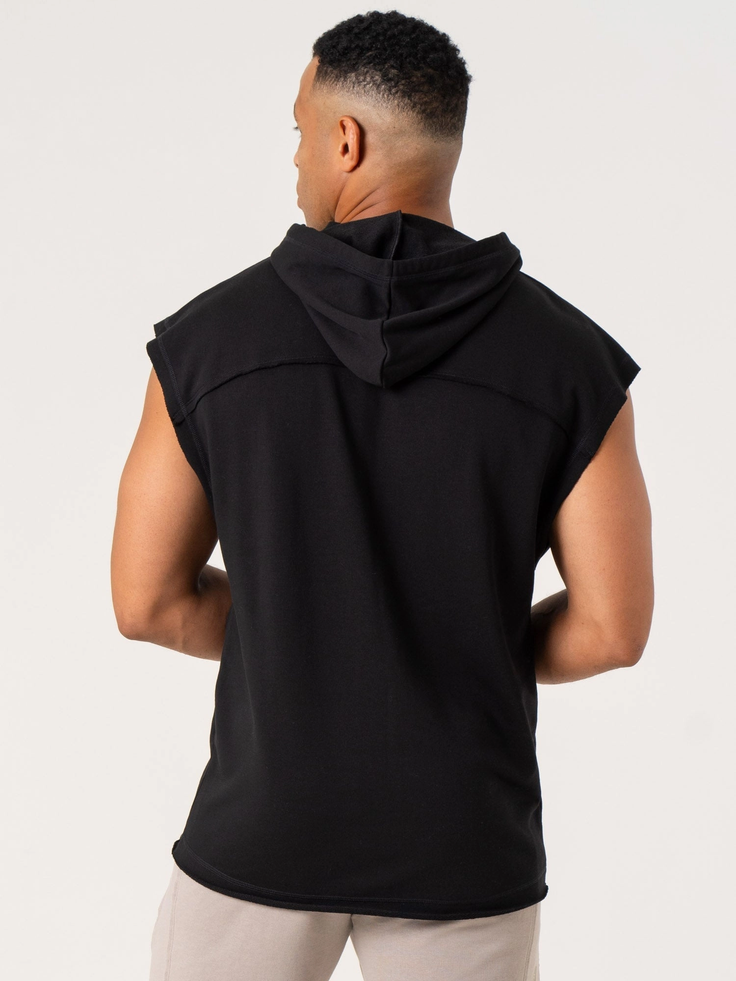 Warm Layers Pursuit Fleece Sleeveless Hoodie - Black