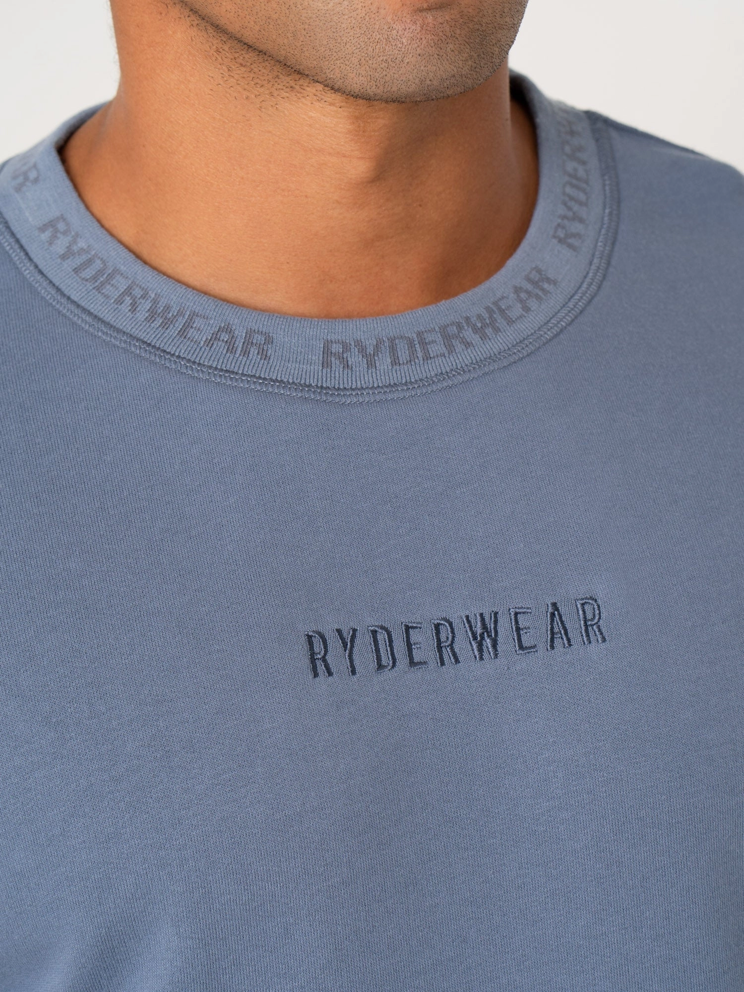 Pursuit Fleece T-Shirt - Denim Blue Active Ease QuickDry Technology