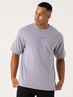 Pursuit Fleece T-Shirt - Lavender EcoFriendlyTextiles mesh ventilation