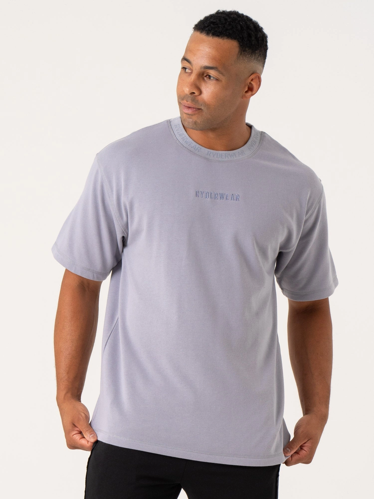 Pursuit Fleece T-Shirt - Lavender EcoFriendlyTextiles mesh ventilation