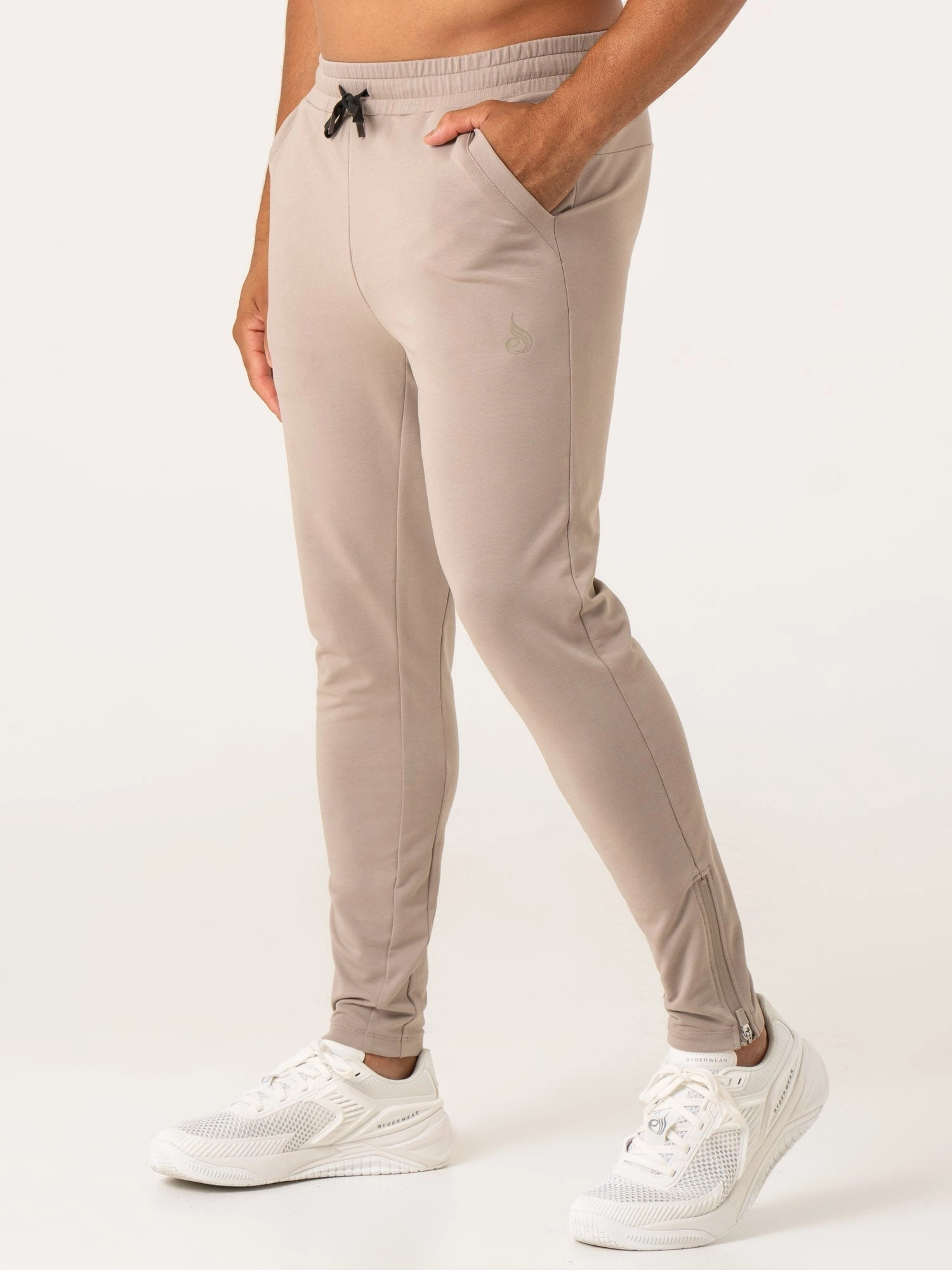 CoolingChannelFabric Work Mix Pursuit Gym Track Pants - Taupe
