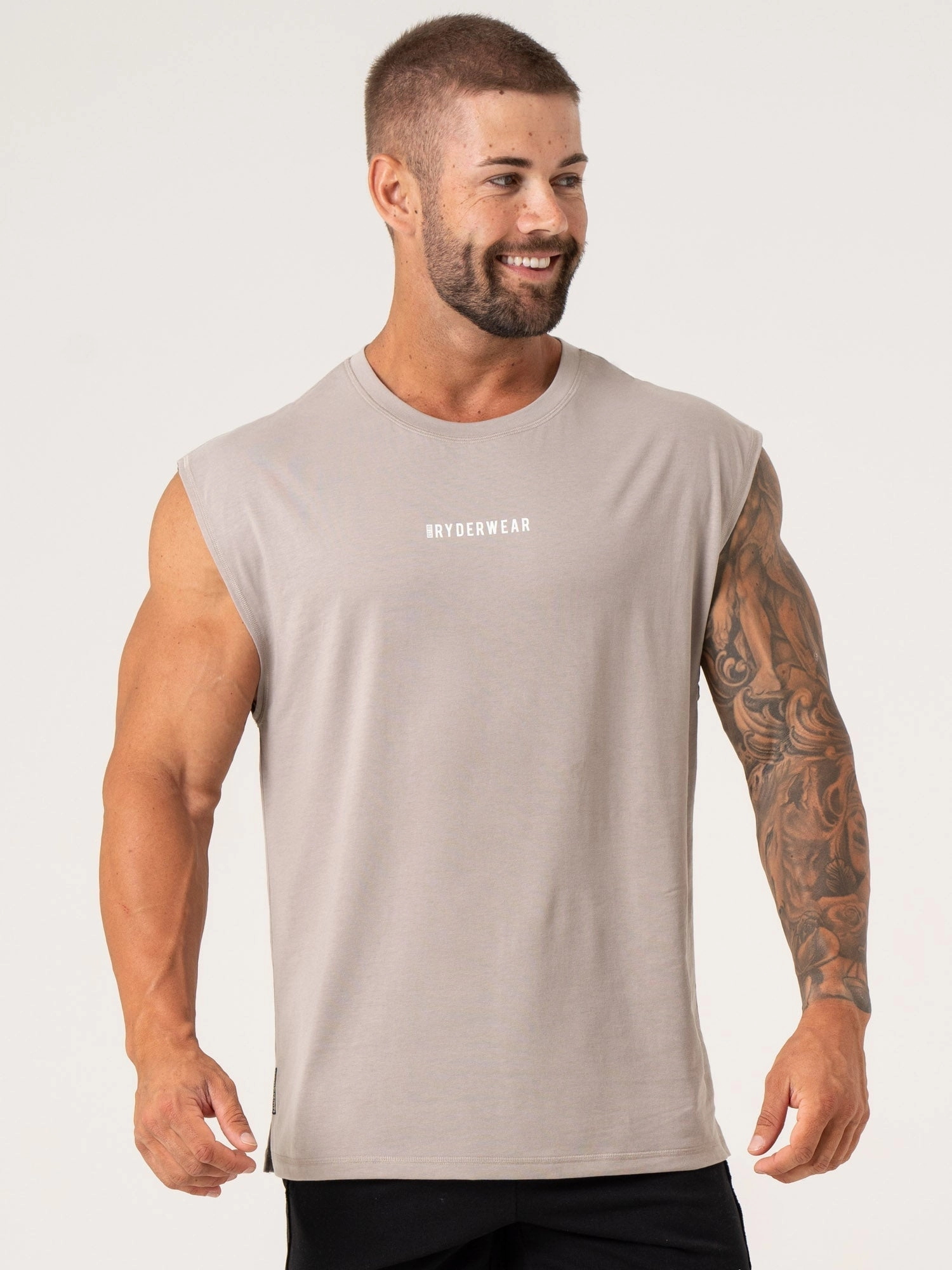 Pursuit Muscle Tank - Taupe Music Mood