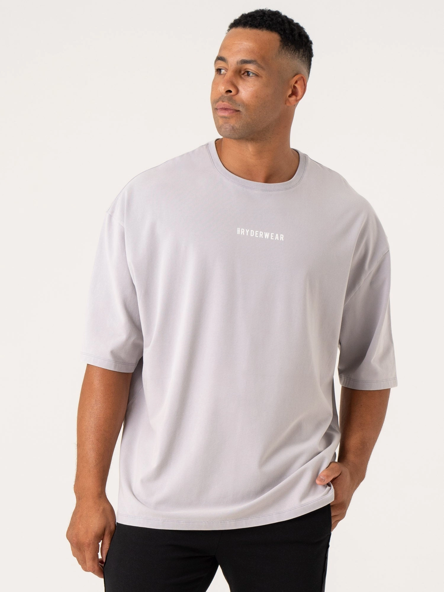 Pursuit Oversized T-Shirt - Lavender Stonewash Run Core AntiSnagFabric