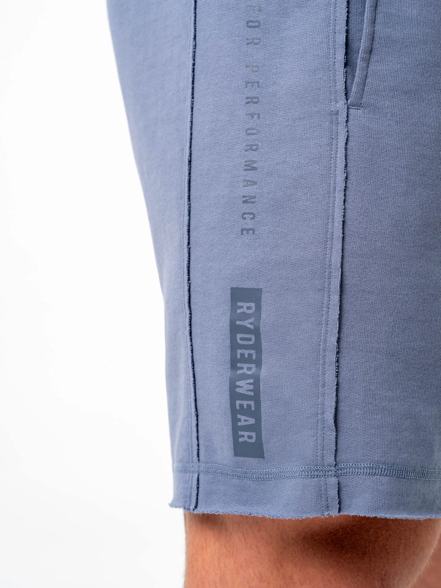 OdorControl Technology Pursuit Track Shorts - Denim Blue