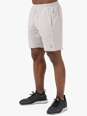 EcoFriendly Dye AntiStaticLining Pursuit Track Shorts - Light Grey Marl