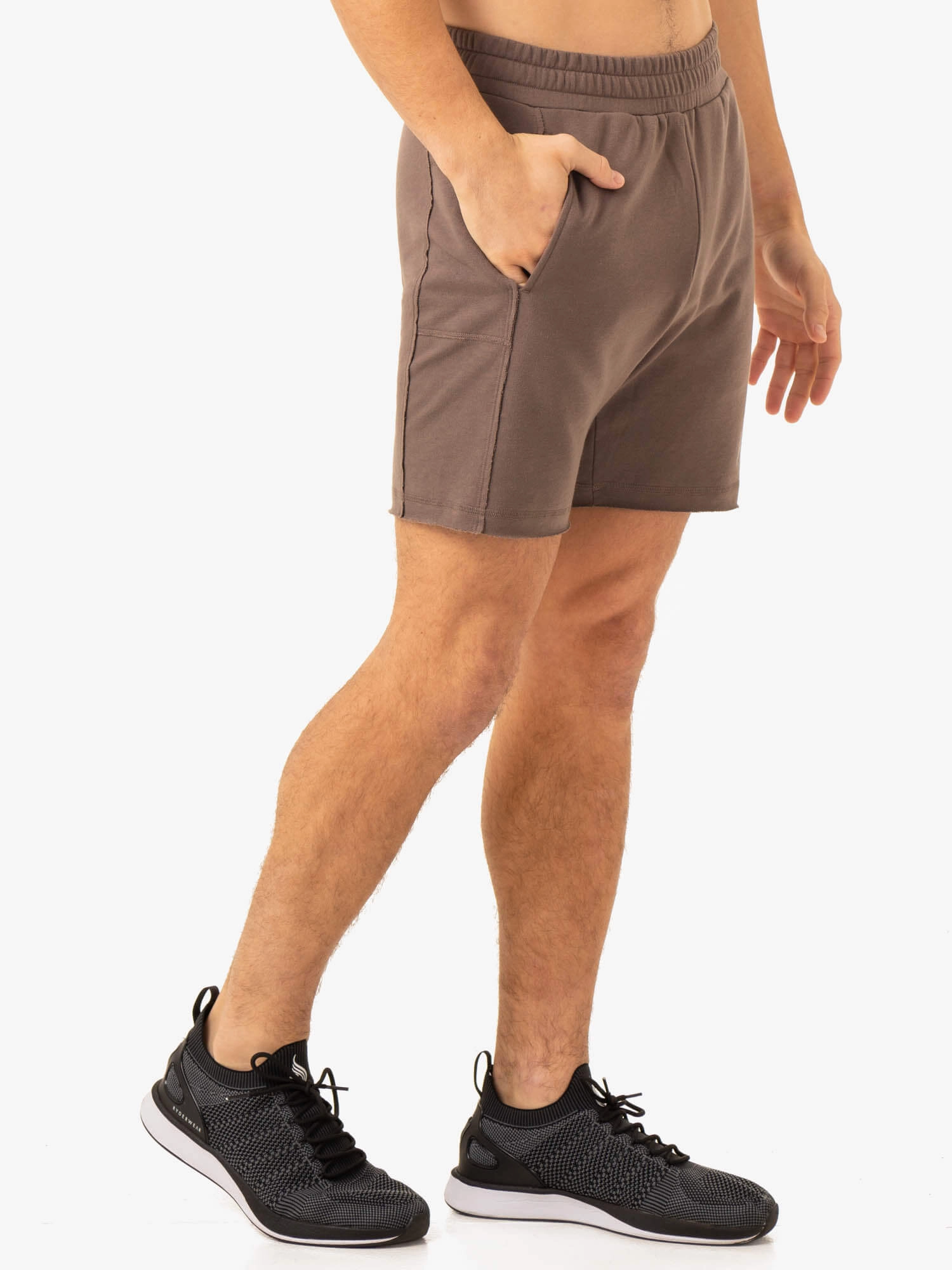 Warm Outerwear Recycled Polyester Pursuit Track Shorts - Taupe