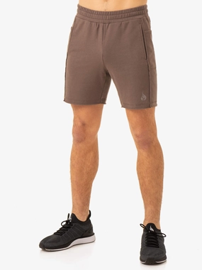 Pursuit Track Shorts - Taupe Trend Vibe Party Guest