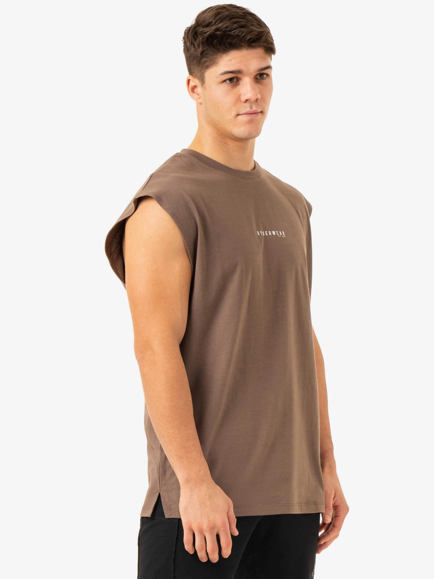DurableWeave Pursuit Wide Cut Tank - Taupe