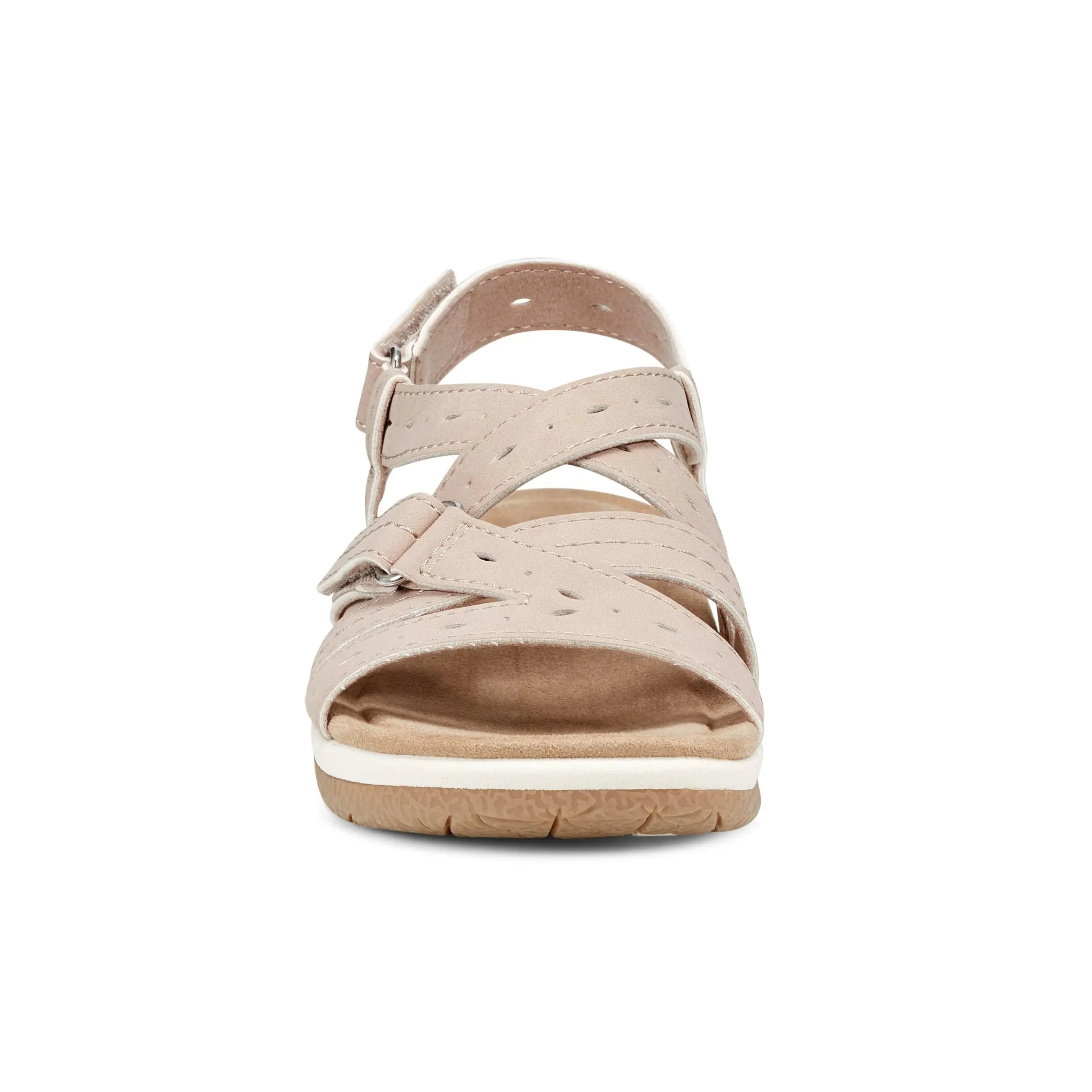 Exceptional Samsin Round Toe Strappy Casual Flat Sandals