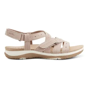 High Elasticity Midsole Samsin Round Toe Strappy Casual Flat Sandals