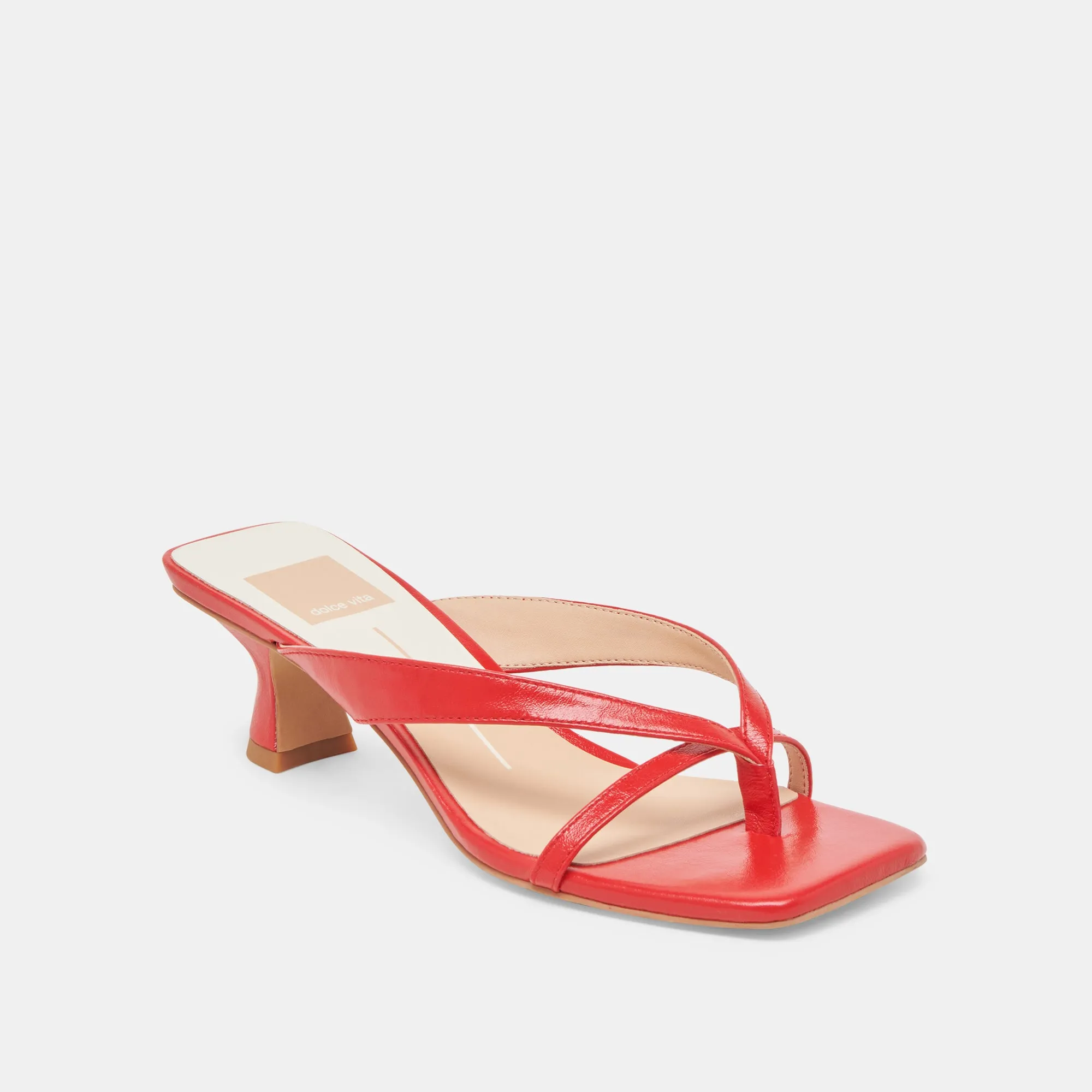 Short - distance dirtiest BREVEL HEELS CHILI LEATHER