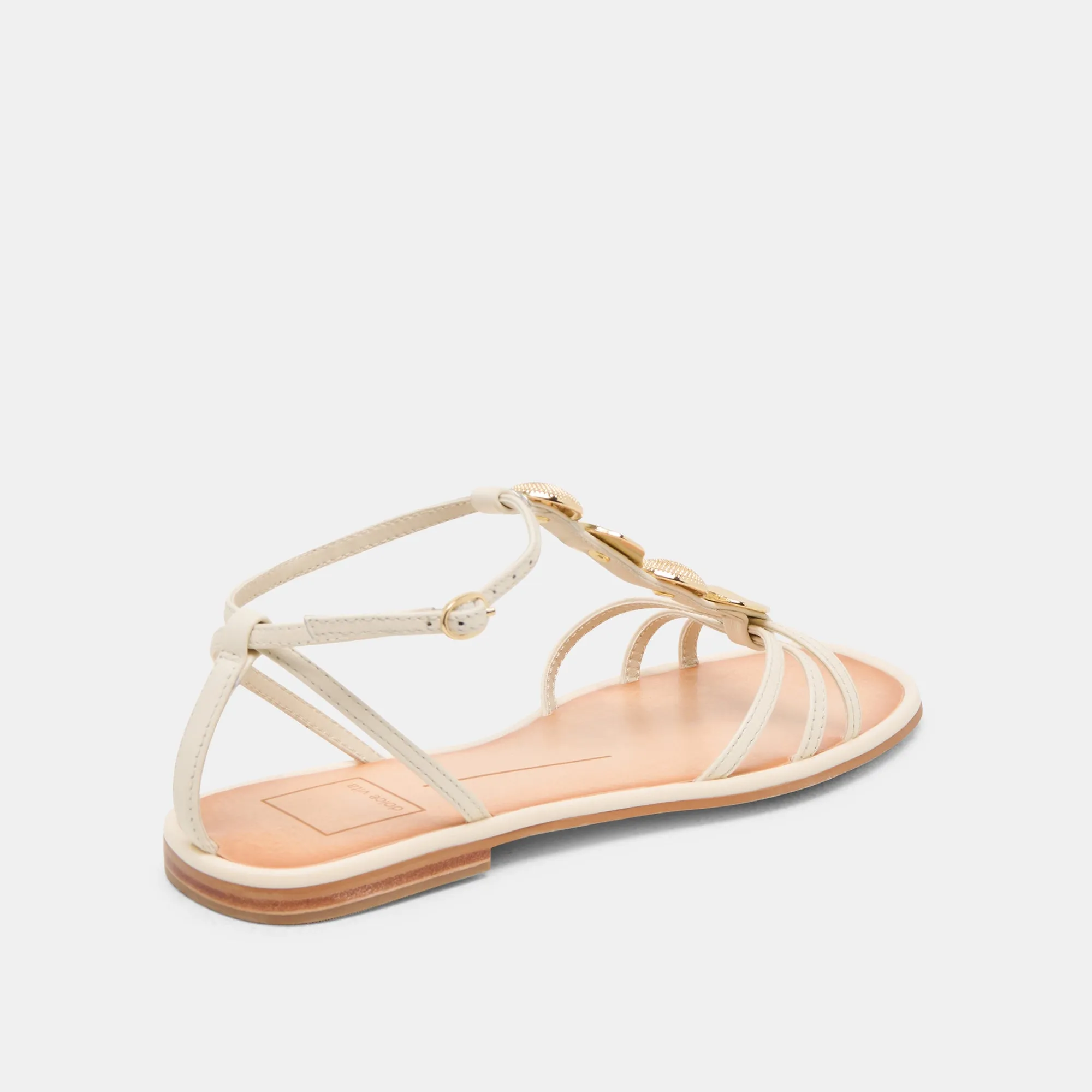 FAUN SANDALS OFF WHITE LEATHER Secure Style ethnic