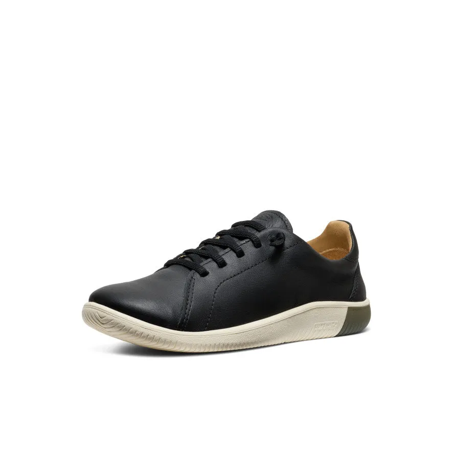 Breathable fabric Women's KNX Leather Sneaker  |  Black/Star White