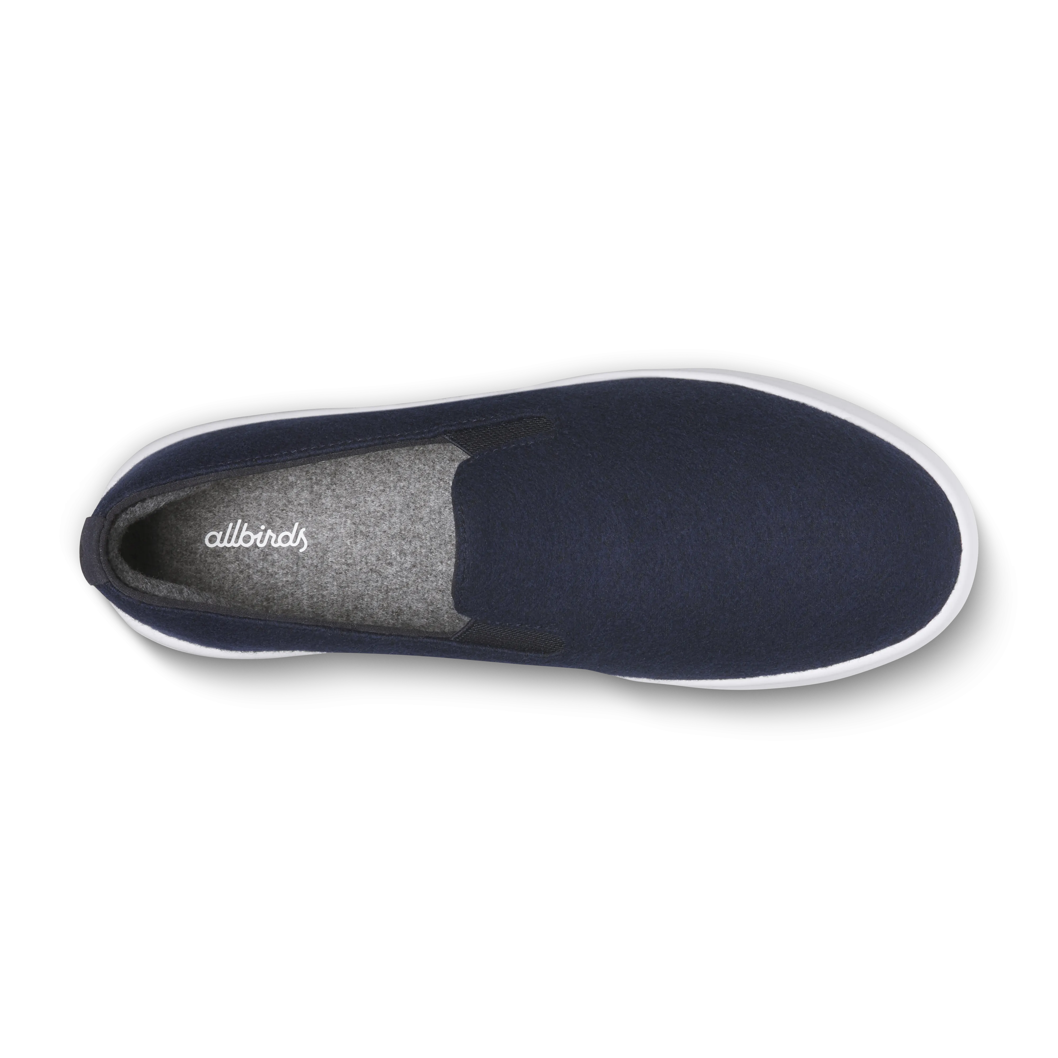 Comfy Slip On Men's Wool Cruiser Slip On - Dark Navy (Blizzard Sole)
