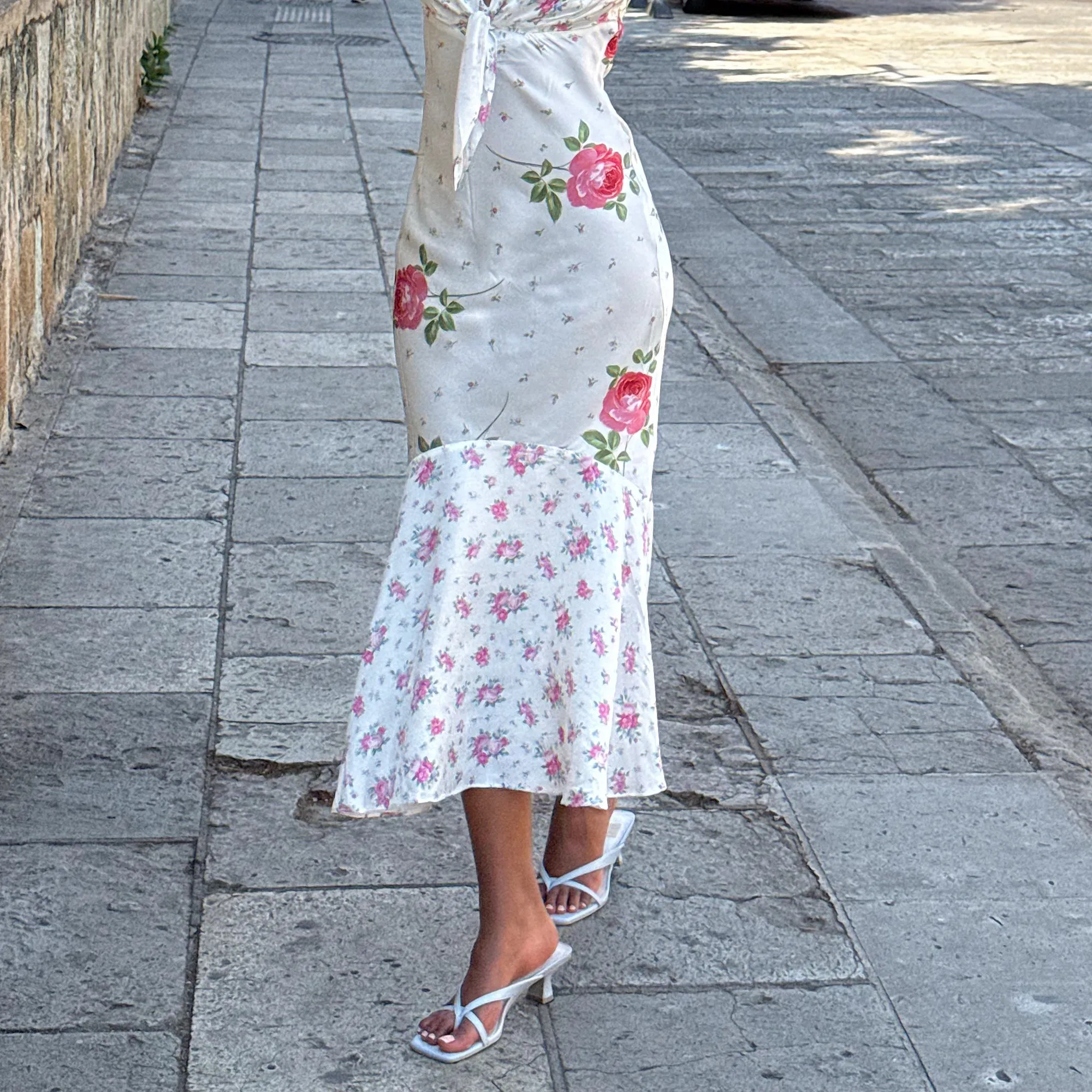 BREVEL HEELS LIGHT BLUE LEATHER perforated upper Adjustable Heel Strap