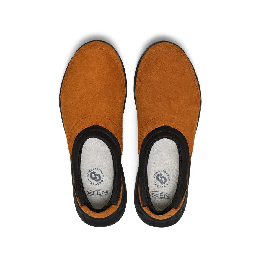 Tongue Padded Slip On Men's TTS Moc Waterproof Sneaker  |  Roasted Pecan/Black