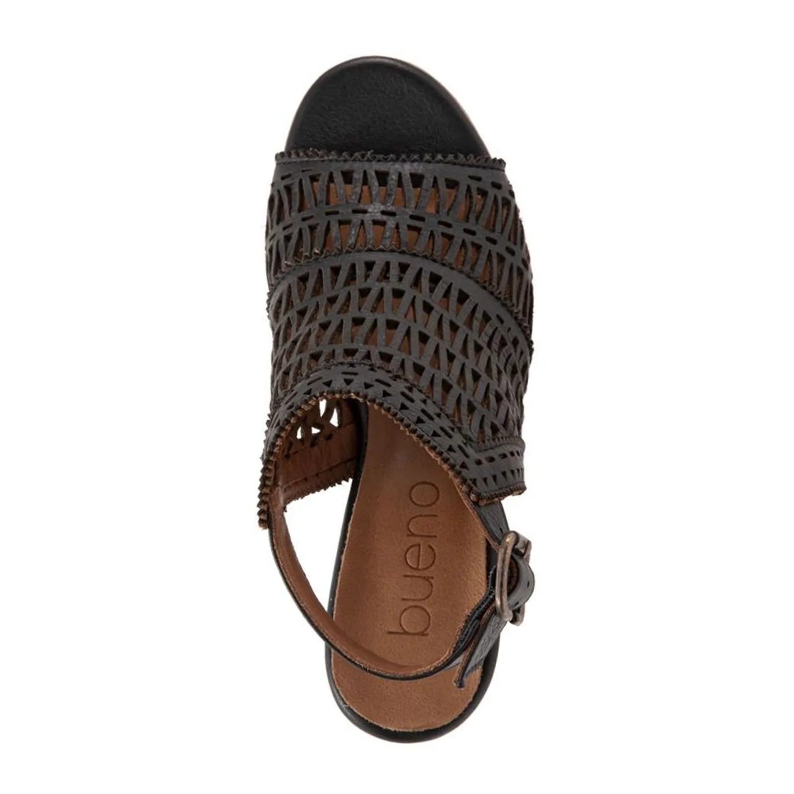 Bueno Candice Heeled Sandal (Women) - Black Anti   Fatigue