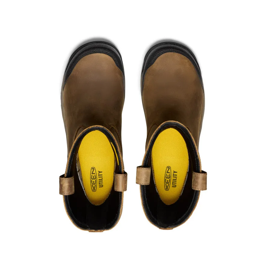 Men's Evanston Pull-On Waterproof Boot (Carbon Toe)  |  Bison/Black Simple Walk Fit Slip Resistant