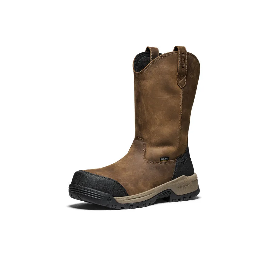 All Occasion Men's Evanston Pull-On Waterproof Boot (Carbon Toe)  |  Bison/Black