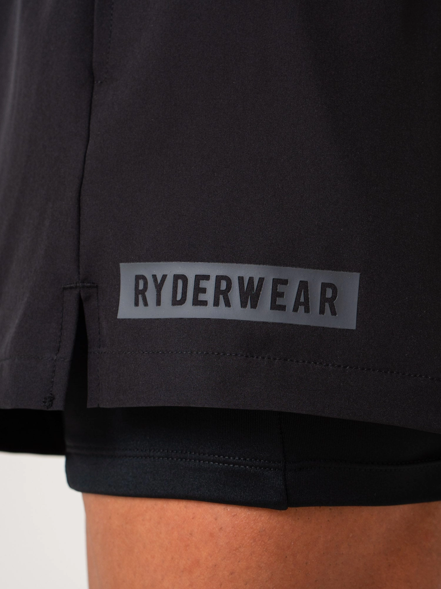 Pursuit 2 In 1 Training Shorts - Black Neat Edge