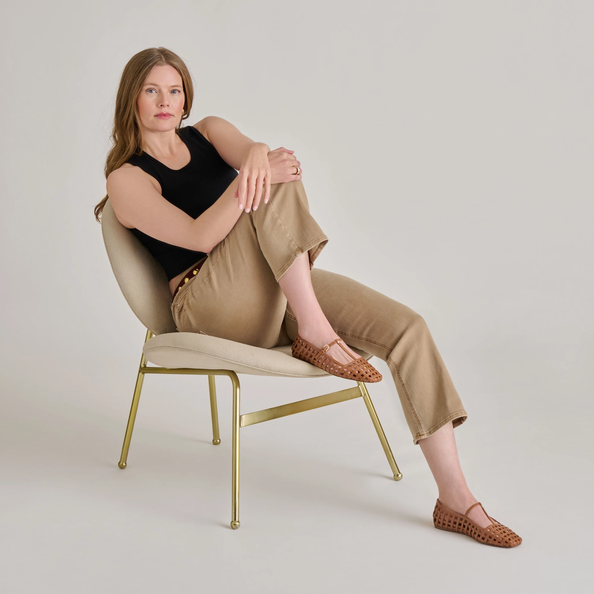 Boho Glow RAINS BALLET FLATS SADDLE STELLA