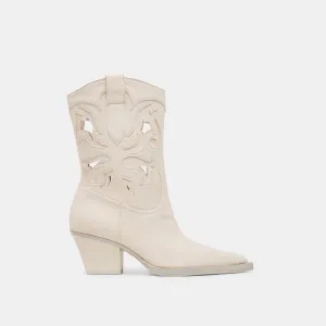 RAVENA BOOTS OFF WHITE NUBUCK Smooth Texture Foam Frame