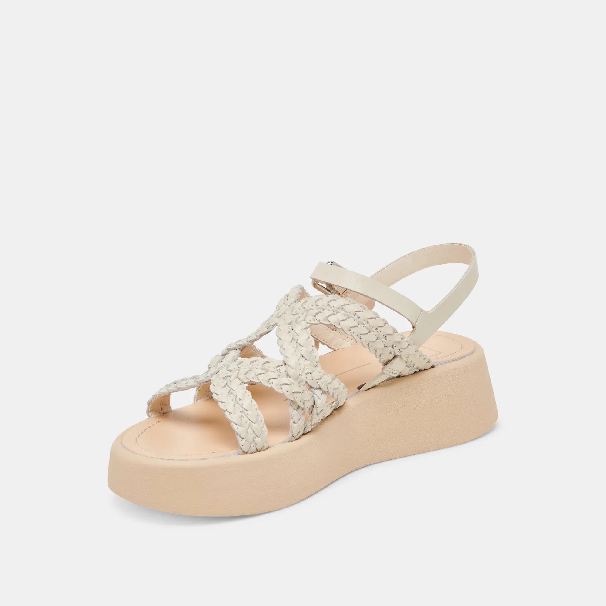 Breathable Perforated Details grip - strength - level GATSBY SANDALS CREME LEATHER