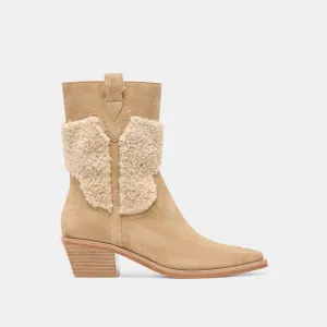 Flexible TPU Shank SALIL PLUSH BOOTS DK TAUPE SUEDE