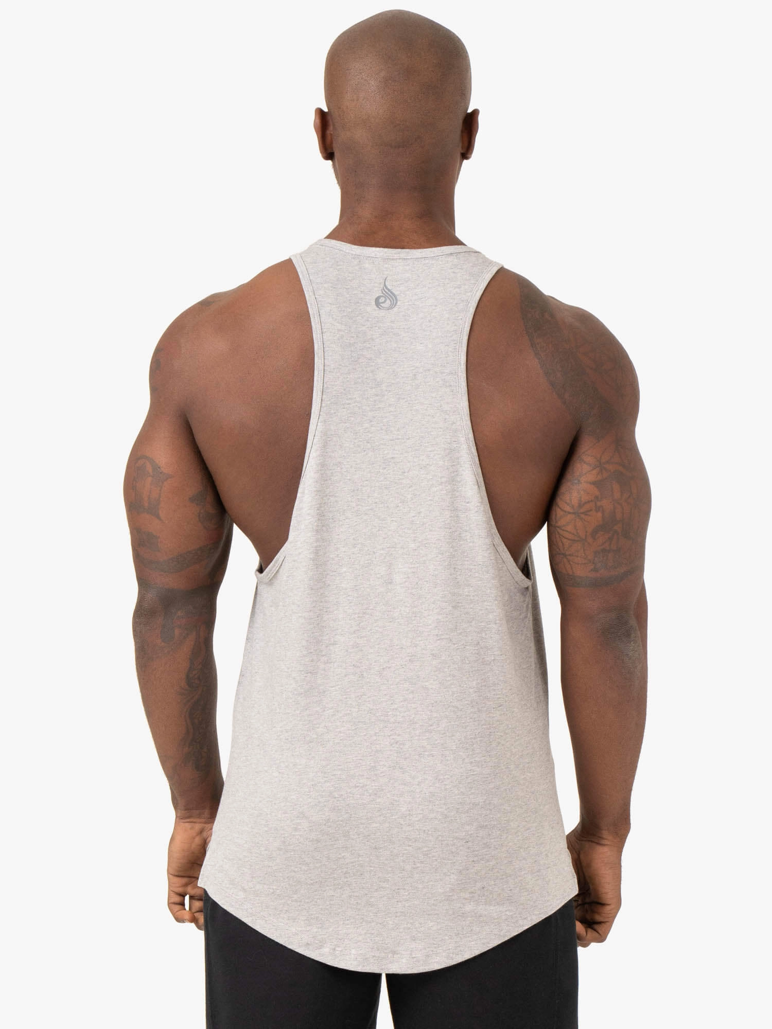 Pure Cotton Pursuit Baller Tank - Light Grey Marl