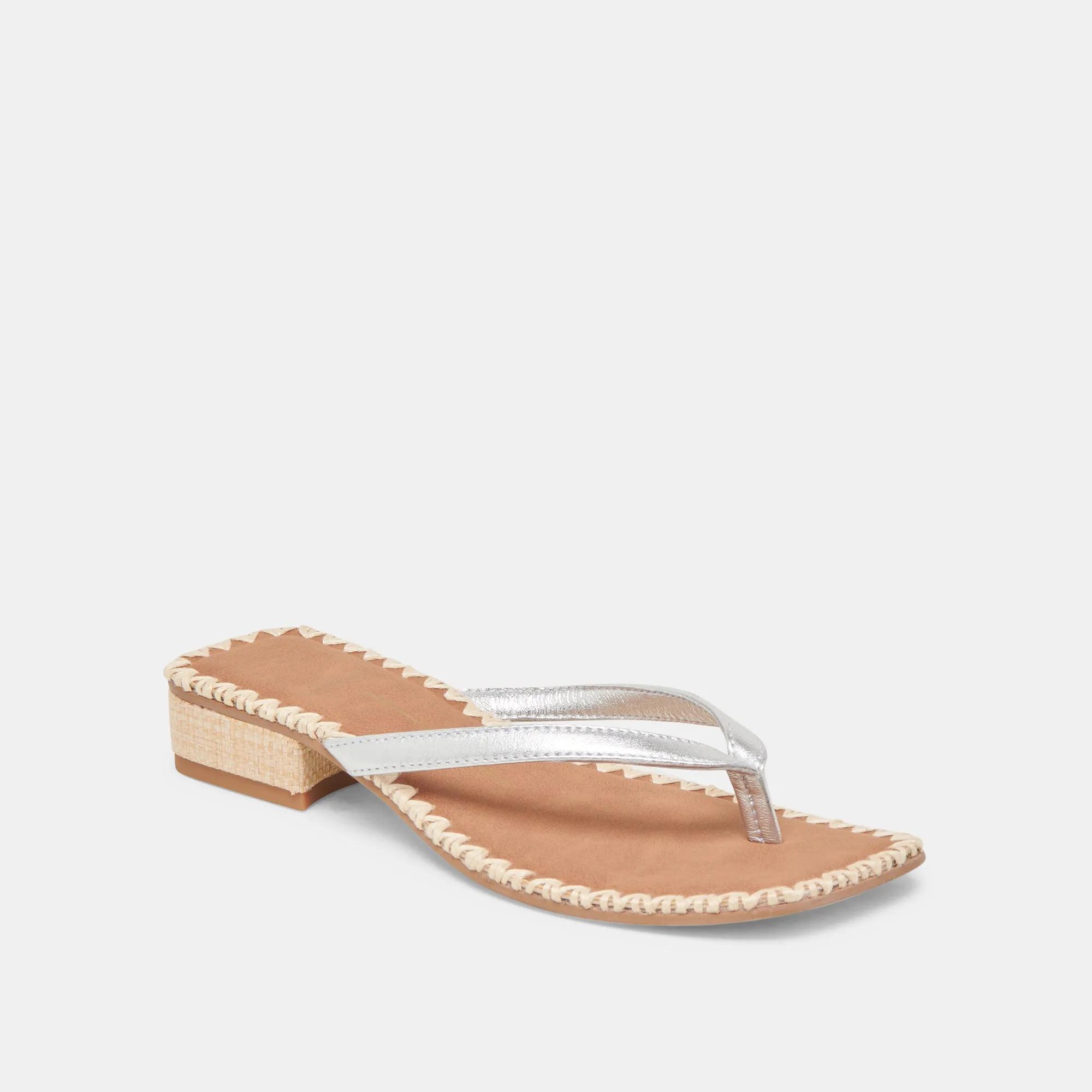 BARTY SANDALS SILVER METALLIC LEATHER kids' large